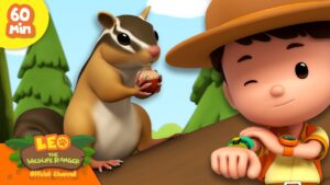 The Siberian Chipmunk steals NUTS! | Leo the Wildlife Ranger | Kids Learning Cartoons - Kids TV Series, Kingdom Kids Zone - Leo the Wildlife Ranger - Official Channel