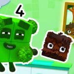 Fluffy Friends with Numberblock Four | Learn to Count for Kids | Number Cartoon | Numberblocks - Kingdom Kids Zone, Little Learners - Numberblocks