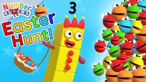 Easter Numberblob Hunt | Learn to Count for Kids | Number Cartoon | Numberblocks - Kingdom Kids Zone, Little Learners - Numberblocks