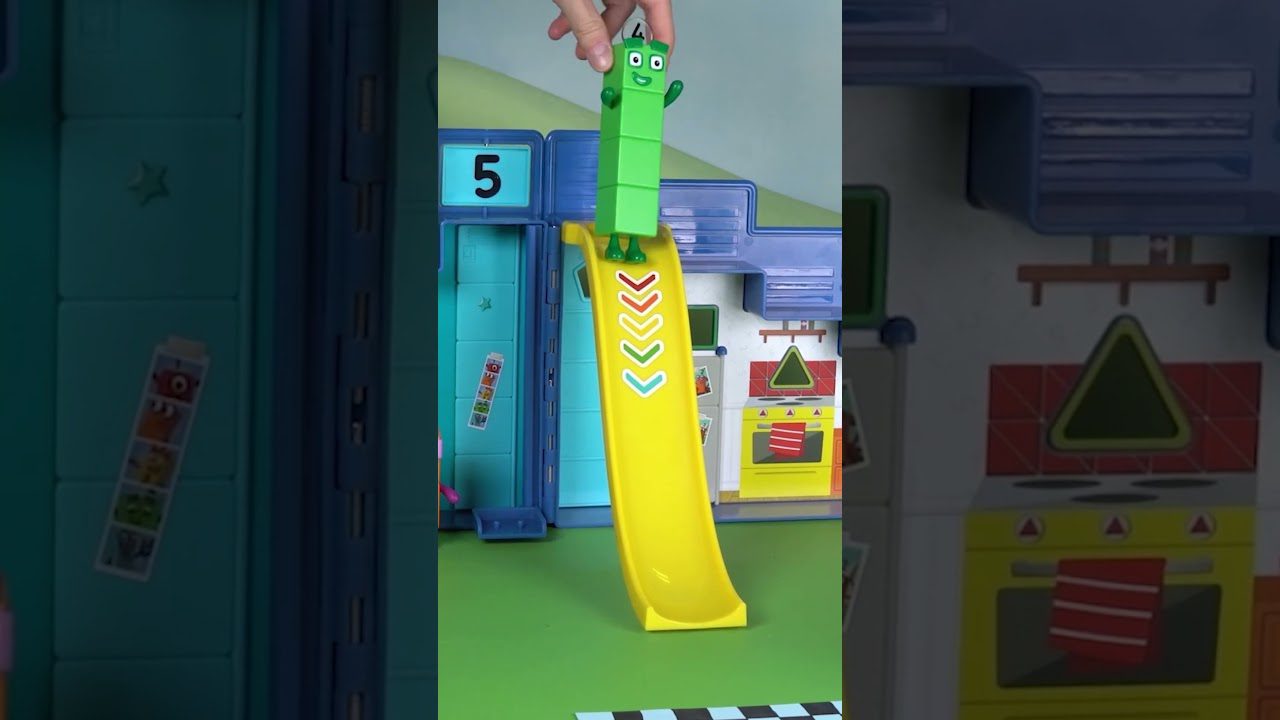 Super Slides! – 3 to 4 | Learn to Count for Kids | Number Cartoon | Numberblocks #short - Kingdom Kids Zone, Little Learners, Shorts - Numberblocks