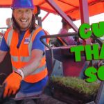 Handyman Hal at the SOD FARM! Driving a Huge Grass Cutter 🚜🌱 - Kingdom Kids Zone, Sing With Me - Handyman Hal - Music for Kids