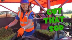 Handyman Hal at the SOD FARM! Driving a Huge Grass Cutter 🚜🌱 - Kingdom Kids Zone, Sing With Me - Handyman Hal - Music for Kids
