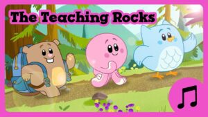 The Teaching Rocks Sing-Along Song 🪨🎵 Luna Chip & Inkie 🌲 Fun Songs for Kids - Kids (0-5), Kingdom Kids Zone - Luna, Chip & Inkie