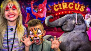 🐘 Circus Elephants & Spider-Man! 🎪 Full Real Circus Show for Kids 2026 Jordan World Glow Circus - Kingdom Kids Zone, Little Learners - Happy Hubbard’s - Educational Videos for Kids