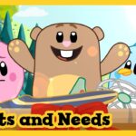 Wants and Needs Sing-Along Song 🕶️🎵 Luna Chip & Inkie 🌲 Catchy Songs for Kids - Kids (0-4), Kingdom Kids Zone - Luna, Chip & Inkie