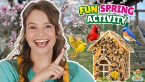 Spring Backyard Adventure for Kids πΏ Making a Bird Feeder w/ Silly Miss Lily π¦ Fun Learning Activity - Kingdom Kids Zone, Little Learners, Shows - Paisley's Corner - Educational Videos for Kids
