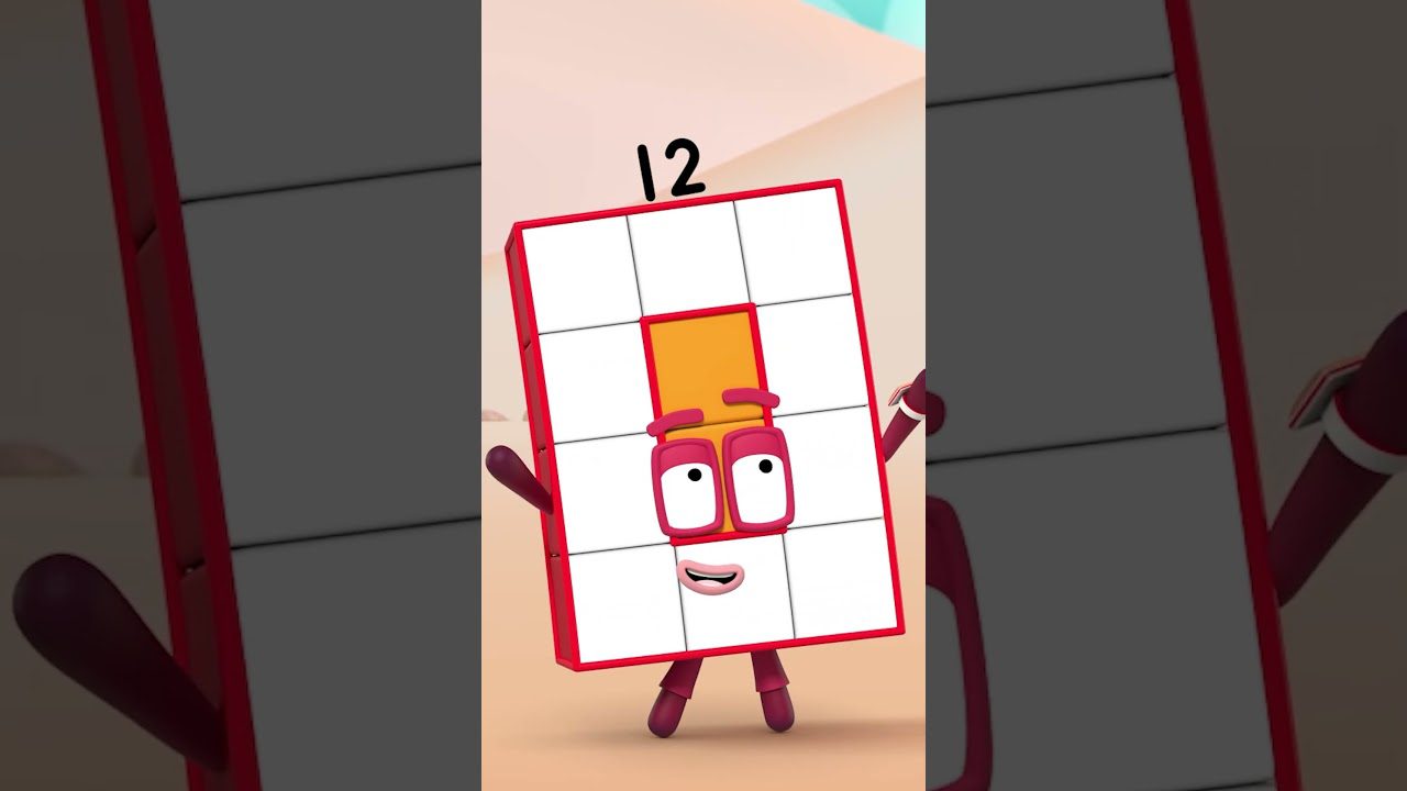 Twelve | Numberblocks COURSE – Level 3, Yellow (S3 E22) - Kingdom Kids Zone, Little Learners, Shorts - Numberblocks