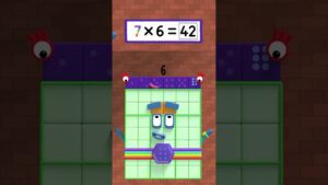 Quick Math – The 6 Times Tables! | Learn to Count for Kids | Number Cartoon | Numberblocks - Kingdom Kids Zone, Little Learners, Shorts - Numberblocks