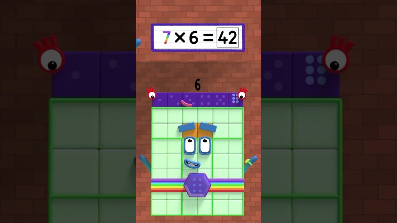 Quick Math – The 6 Times Tables! | Learn to Count for Kids | Number Cartoon | Numberblocks - Kingdom Kids Zone, Little Learners, Shorts - Numberblocks