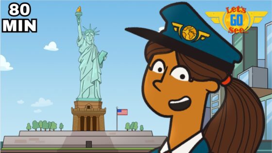 Can YOU Guess Where Pilot Polly Is Flying? | 🌍 ✈️ 🇺🇸 - Kingdom Kids Zone, Little Learners - Let's Go See