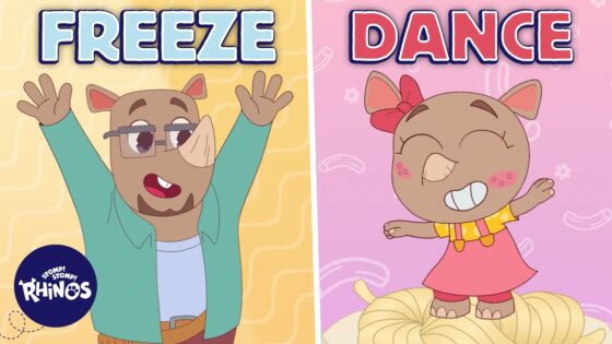 Freeze Dance! Noodle Song for Kids | Stomp! Stomp! Rhinos! - Kids (0-5), Kingdom Kids Zone - Stomp! Stomp! Rhinos!