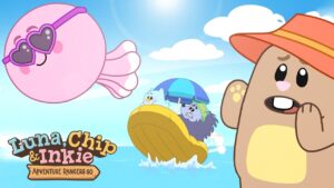 No Fun in the Sun 😜 Full Episode ☀️ Luna Chip & Inkie 🌲 Nature Cartoon for Kids - Kids (0-5), Kingdom Kids Zone - Luna, Chip & Inkie