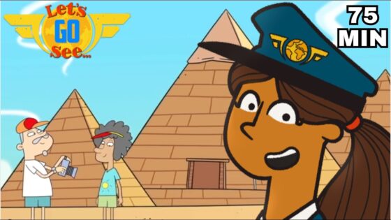 Where Will Pilot Polly & Pilot Ollie Land in Egypt? 🏜️ | Amazing Pyramids Adventure for Kids 🌍 - Kingdom Kids Zone, Little Learners - Let's Go See