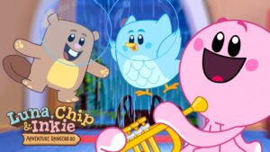 Let it Rain ☔ Full Episode 🌧️ Luna Chip & Inkie 🌲 Animated Series for Kids - Kids (0-5), Kingdom Kids Zone - Luna, Chip & Inkie