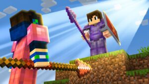 I Got Trained By a Minecraft Spear Master - Gameplay, Kingdom Kids Zone, Minecraft - EYstreem
