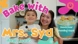 Making Beach Bear Pudding Cups| Mrs Syd Bakes | Baking Video For Littles - Family, Kingdom Kids Zone - Chosen Kids - Christian Education & Fun