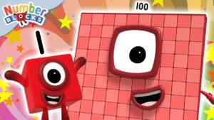 Magical Maths with Numberblock 100! | Learn to Count for Kids | Number Cartoon | Numberblocks - Kingdom Kids Zone, Little Learners - Numberblocks