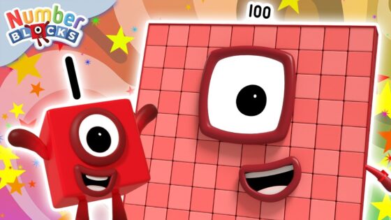 Magical Maths with Numberblock 100! | Learn to Count for Kids | Number Cartoon | Numberblocks - Kingdom Kids Zone, Little Learners - Numberblocks