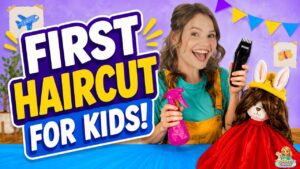Toddler Learning – First Haircut for Kids w/ Silly Ms Lily ✂️ Calm Haircut Routine at Home for Kids - Kingdom Kids Zone, Little Learners, Shows - Paisley's Corner - Educational Videos for Kids
