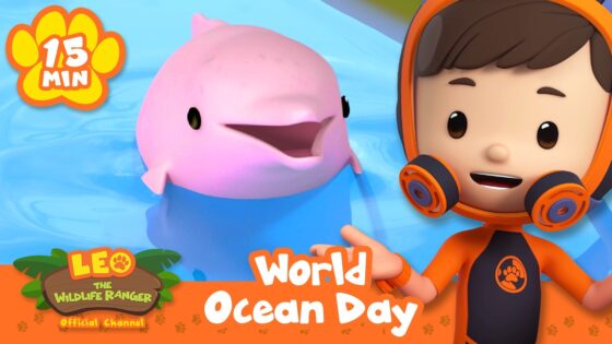 It's World Ocean Day! Let's Celebrate with Pink Dolphins! Leo the Wildlife Ranger | Animal Cartoons - Kids TV Series, Kingdom Kids Zone - Leo the Wildlife Ranger - Official Channel