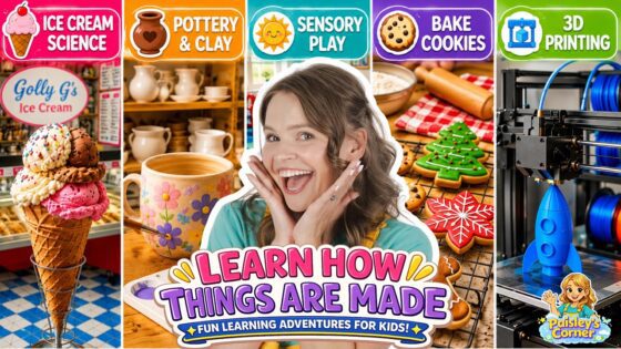 Learn Through Play for Kids with Silly Miss Lily | Ice Cream, Pottery, Baking & 3D Printing! - Kingdom Kids Zone, Little Learners, Shows - Paisley's Corner - Educational Videos for Kids