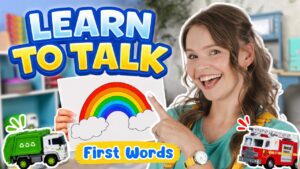 Learn to Talk & First Words – Learn Colors of the Rainbow With Silly Miss Lily | Toddler Learning - Kingdom Kids Zone, Little Learners, Shows - Paisley's Corner - Educational Videos for Kids