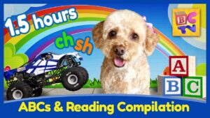 Reading Compilation | ABCs and Sight Words with Vehicles and Lizzy the Dog - Kingdom Kids Zone, Little Learners - Brain Candy TV