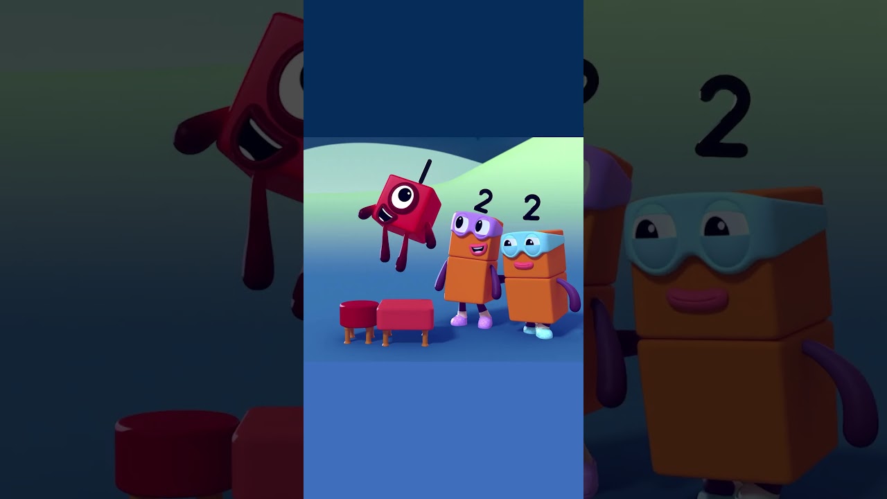 The Terrible Twos | Numberblocks COURSE – Level 1, Red (S1 E13) - Kingdom Kids Zone, Little Learners, Shorts - Numberblocks