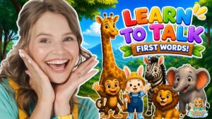 Learn to Talk for Toddlers with Silly Miss Lily | Animals, Counting, & First Words | Toddler Videos - Kingdom Kids Zone, Little Learners, Shows - Paisley's Corner - Educational Videos for Kids