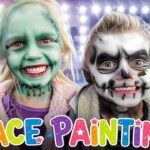 Real Face Painting for Kids SO Good It Looks Fake! 🎨🤩 Circus & Halloween Family Learning! - Kingdom Kids Zone, Little Learners - Happy Hubbard’s - Educational Videos for Kids