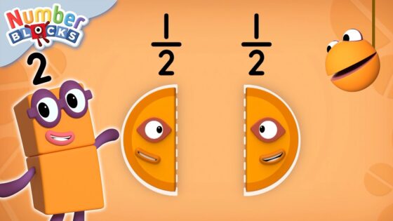 My First Fractions | Learn to Count for Kids Compilation | Number Cartoon | Numberblocks - Kingdom Kids Zone, Little Learners - Numberblocks