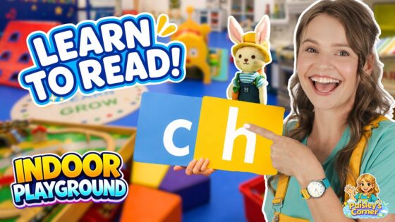 Fun Letter Hunt at Indoor Playground with Silly Miss Lily | CH sound | Learn to Read through Play - Kingdom Kids Zone, Little Learners, Shows - Paisley's Corner - Educational Videos for Kids