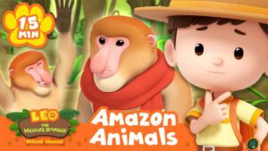 Animals from the AMAZON! Leo the Wildlife Ranger | Educational Animal Cartoons - Kids TV Series, Kingdom Kids Zone - Leo the Wildlife Ranger - Official Channel