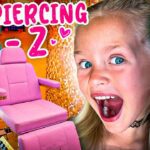 Getting My Ears Pierced for the FIRST Time! 😱✨Educational Kid Experience | 5 Year Old Ear Piercing - Kingdom Kids Zone, Little Learners - Happy Hubbard’s - Educational Videos for Kids