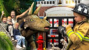 Educational Children’s Museum Adventure! 🚀 Airport, Bank, Fire Station & Dinosaur World Role Play! - Kingdom Kids Zone, Little Learners - Happy Hubbard’s - Educational Videos for Kids