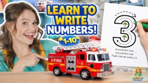 Learn to Write Numbers for Kids with Silly Miss Lily | Counting Toys, Colors & First Words - Kingdom Kids Zone, Little Learners, Shows - Paisley's Corner - Educational Videos for Kids
