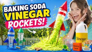 Silly Miss Lily and Paisley Make Baking Soda & Vinegar Rockets for Kids! Fun Science Videos for Kids - Kingdom Kids Zone, Little Learners, Shows - Paisley's Corner - Educational Videos for Kids
