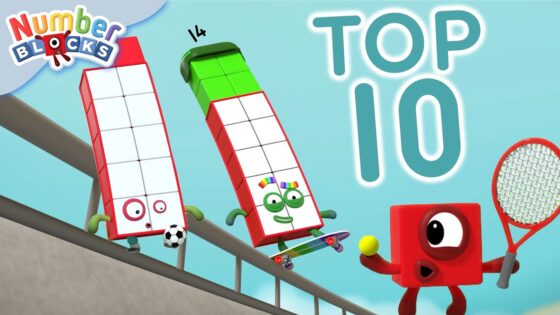 The Top 10 Sportiest Moments | Learn to Count for Kids Compilation | Number Cartoon | Numberblocks - Kingdom Kids Zone, Little Learners - Numberblocks