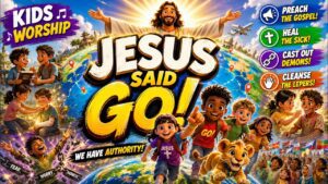 Jesus Said GO! | Kids Praise Song - Gameplay, Kingdom Kids Zone, Minecraft - Supernatural Kids