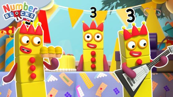 Oh No! There's Too Many Three's! | Learn to Count for Kids Compilation | Numberblocks - Kingdom Kids Zone, Little Learners - Numberblocks