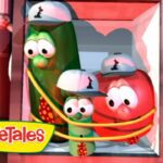 Rack, Shack, and Benny's CLOSE CALL! 😰 VeggieTales 🙏 Stand Up For What You Believe In! - Kids TV Series, Kingdom Kids Zone - VeggieTales Official