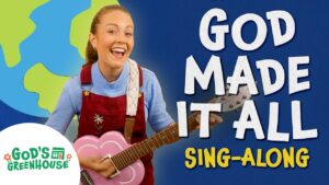 GOD Made Everything! (Cute Days of Creation Song) 🌎 Toddler Christian Learning & Bible Songs - Kingdom Kids Zone, Sing With Me - God's Greenhouse | Bible Songs for Kids (by Minno)