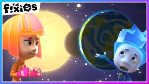 Nolik and Simka Learn About The Solar Eclipse | The Fixies | Educational Cartoons For Kids - Kingdom Kids Zone, Little Learners - The Fixies