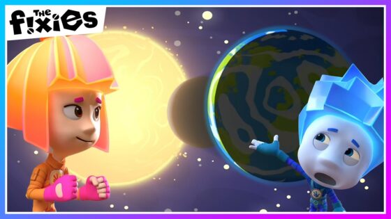 Nolik and Simka Learn About The Solar Eclipse | The Fixies | Educational Cartoons For Kids - Kingdom Kids Zone, Little Learners - The Fixies