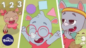 Simple Learning for Kids: Counting, Shapes & Opposites - Kids (0-5), Kingdom Kids Zone - Stomp! Stomp! Rhinos!