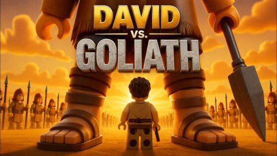 David and Goliath | LEGO Animated Bible Movie - Bible Stories, Kingdom Kids Zone - LEGO Bible Adventures