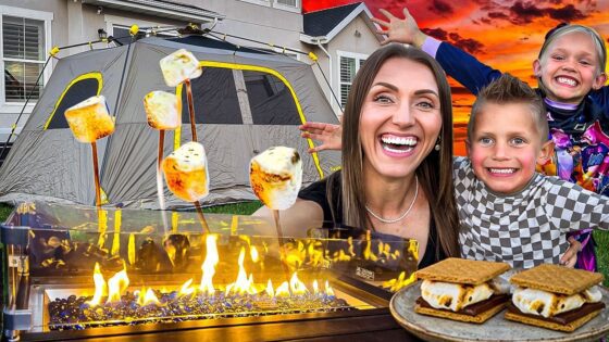 Backyard Camping for Kids! 🏕️ S’mores, STEM Learning, Family Bonding & Educational Adventure - Kingdom Kids Zone, Little Learners - Happy Hubbard’s - Educational Videos for Kids