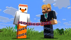 Can We Beat Minecraft Chained Together? - Gameplay, Kingdom Kids Zone, Minecraft - CringyGull
