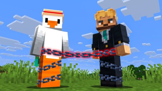 Can We Beat Minecraft Chained Together? - Gameplay, Kingdom Kids Zone, Minecraft - CringyGull