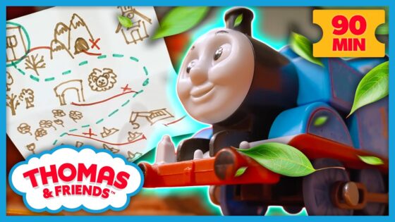 A Strong Wind Blows the Whole Day Off Track! | Thomas & Friends: Watch Out Thomas! | 90+ Minutes! - Kids TV Series, Kingdom Kids Zone - Thomas & Friends